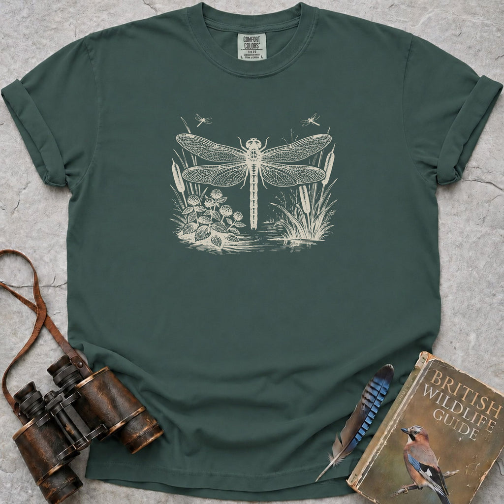 Pond Dragonfly T-Shirt — blue spruce