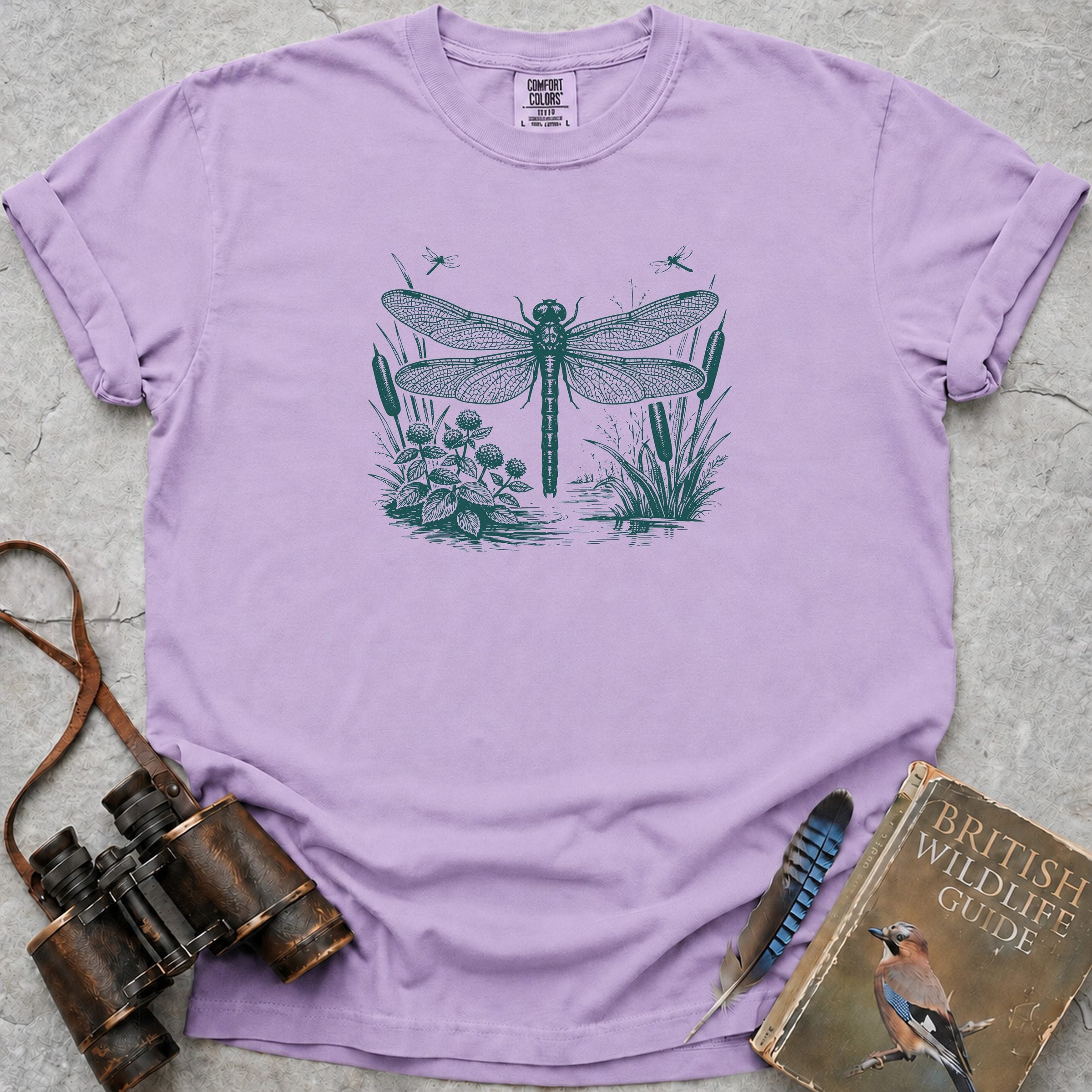 Pond Dragonfly T-Shirt — orchid