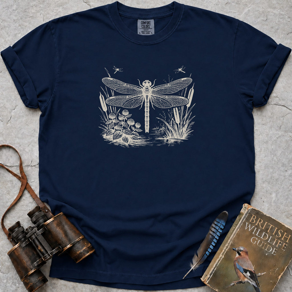 Pond Dragonfly T-Shirt — true navy
