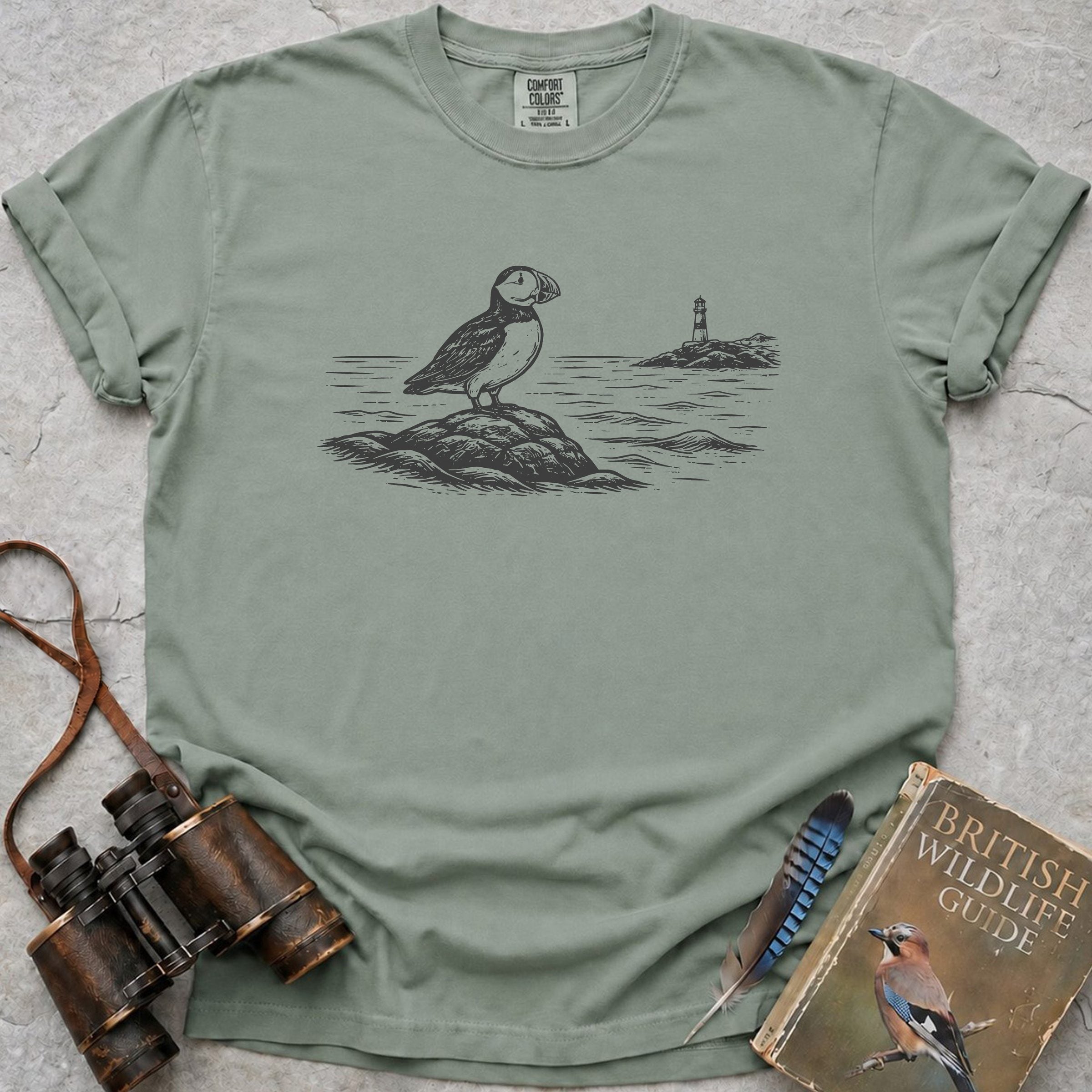 Puffin Lighthouse T-Shirt — bay
