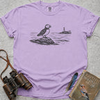 Puffin Lighthouse T-Shirt — orchid