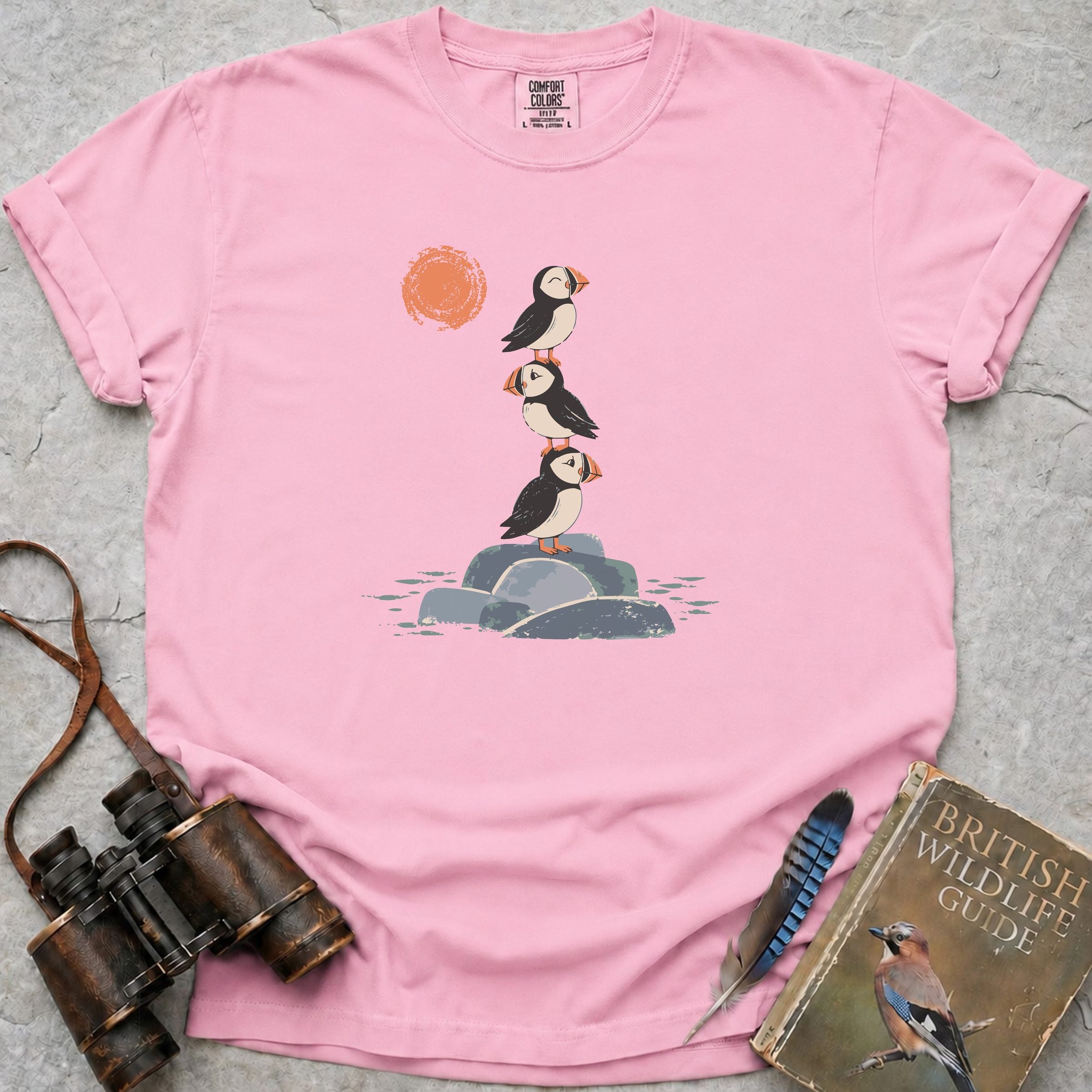 Puffin Trio T-Shirt — blossom