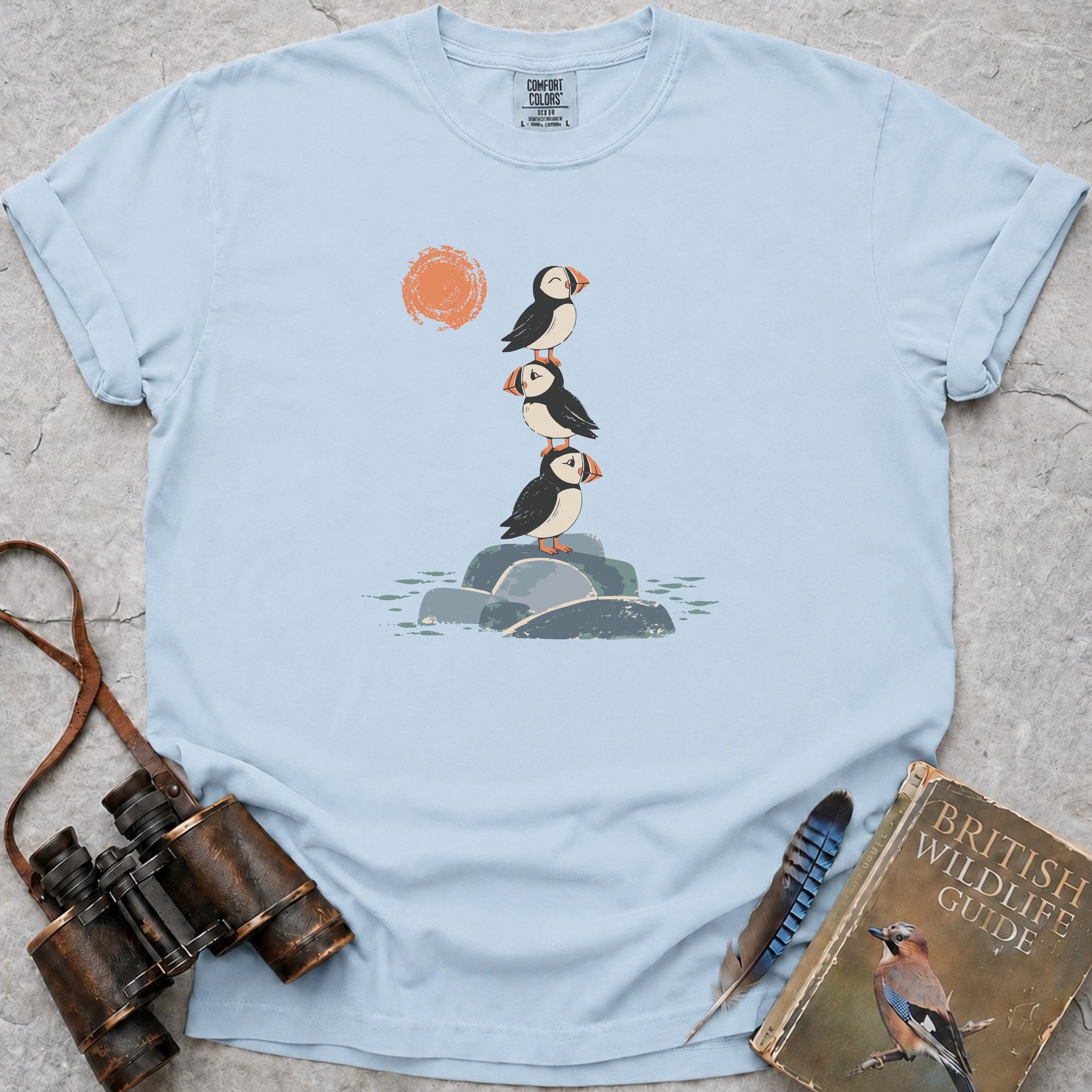Puffin Trio T-Shirt — chambray