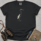 Quiet Heron T-Shirt — black