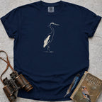 Quiet Heron T-Shirt — true navy