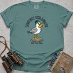 Respect The Locals Pigeon T-Shirt — seafoam