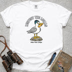 Respect The Locals Seagull T-Shirt — white