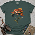 Retro Poppy Sun T-Shirt — blue spruce