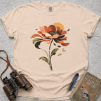 Retro Poppy Sun T-Shirt — ivory