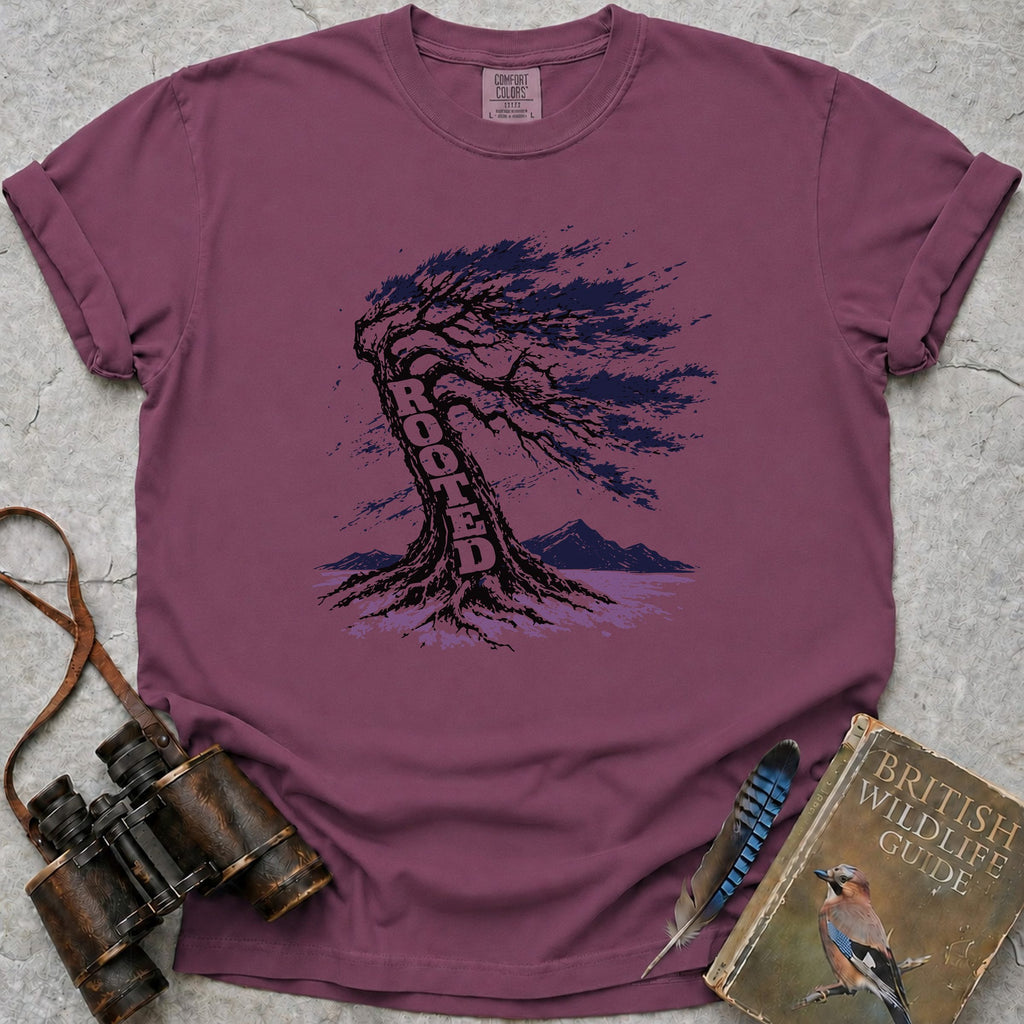 Rooted Oak T-Shirt — berry