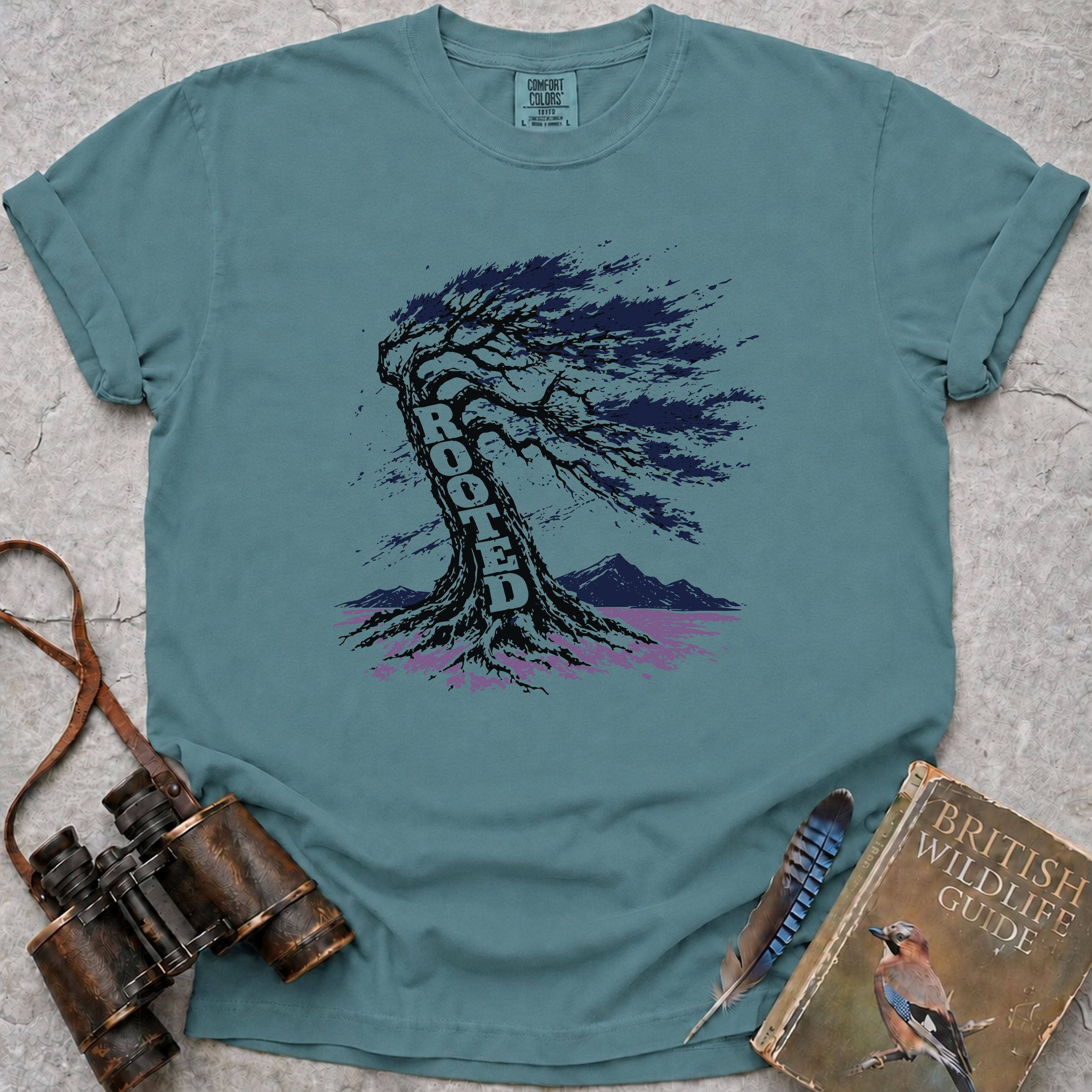 Rooted Oak T-Shirt — seafoam