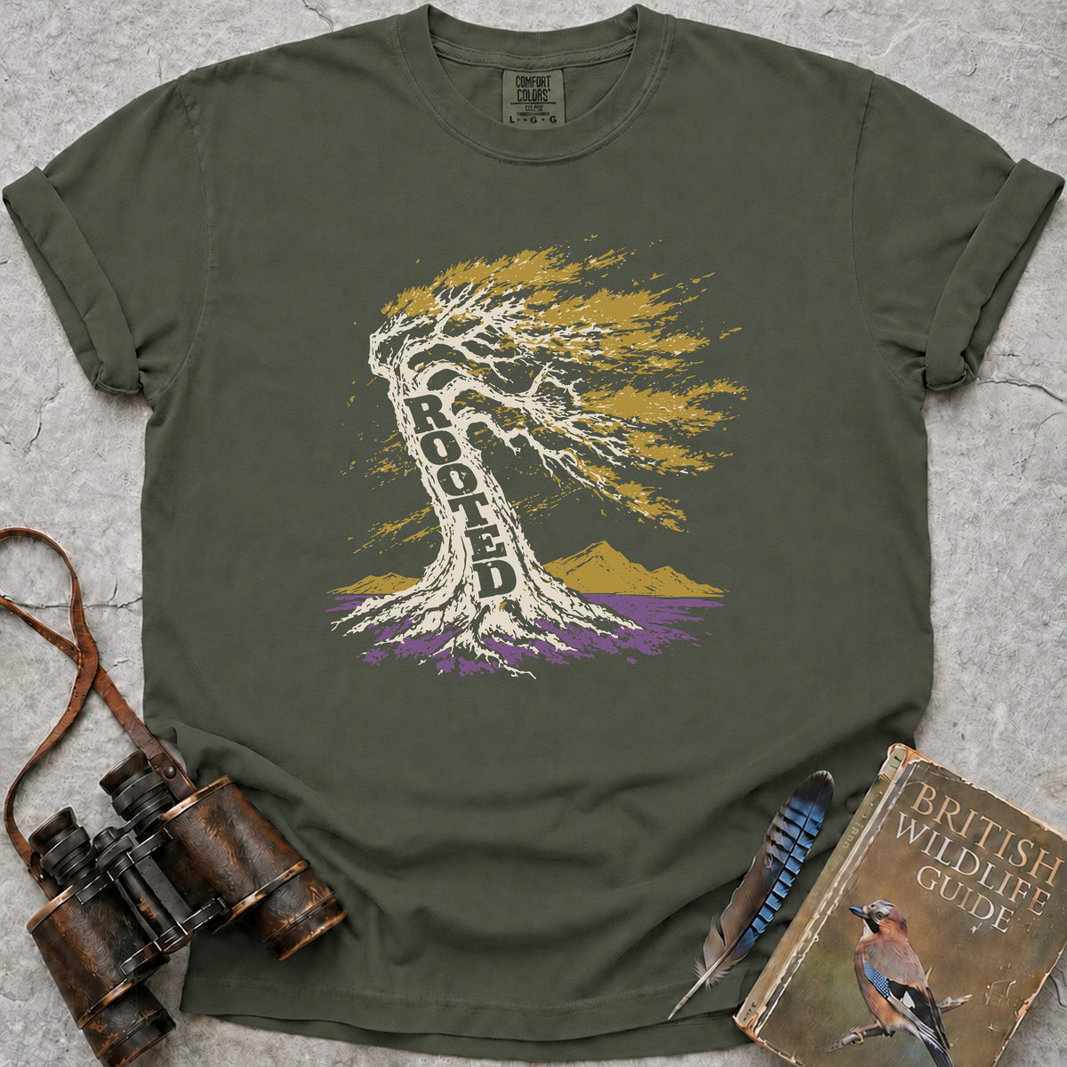 rooted-oak — moss