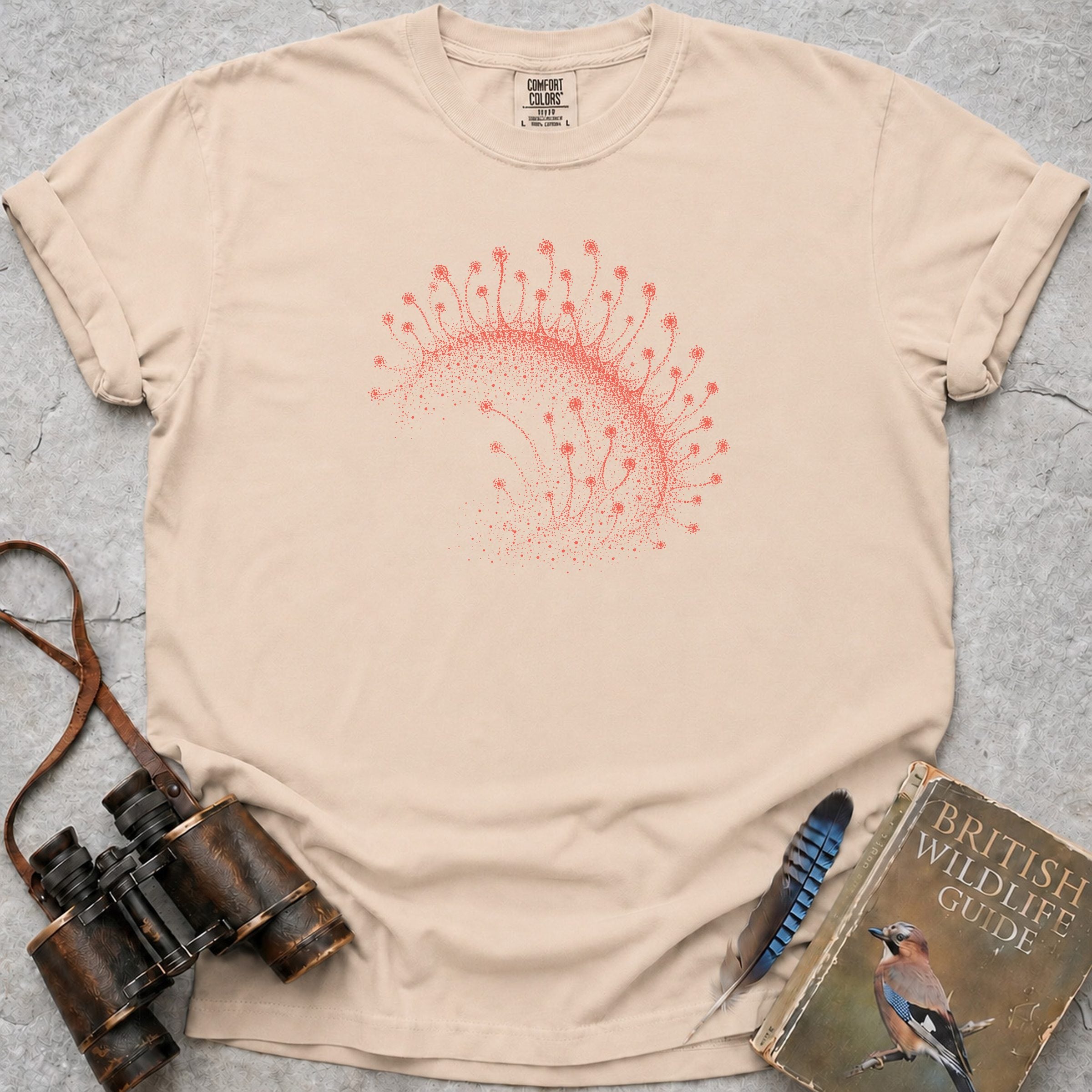 Round Leaved Sundew T-Shirt — ivory