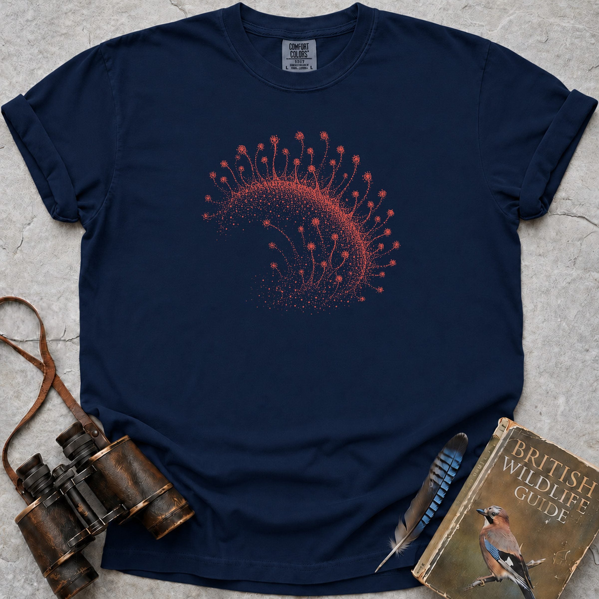Round Leaved Sundew T-Shirt — true navy