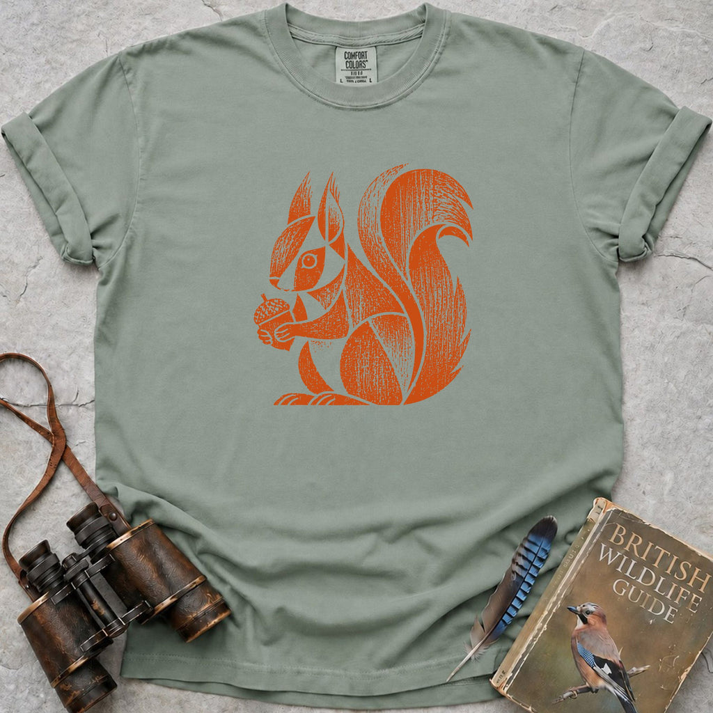 Rustic Acorn Squirrel T-Shirt — bay