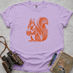 Rustic Acorn Squirrel T-Shirt — orchid