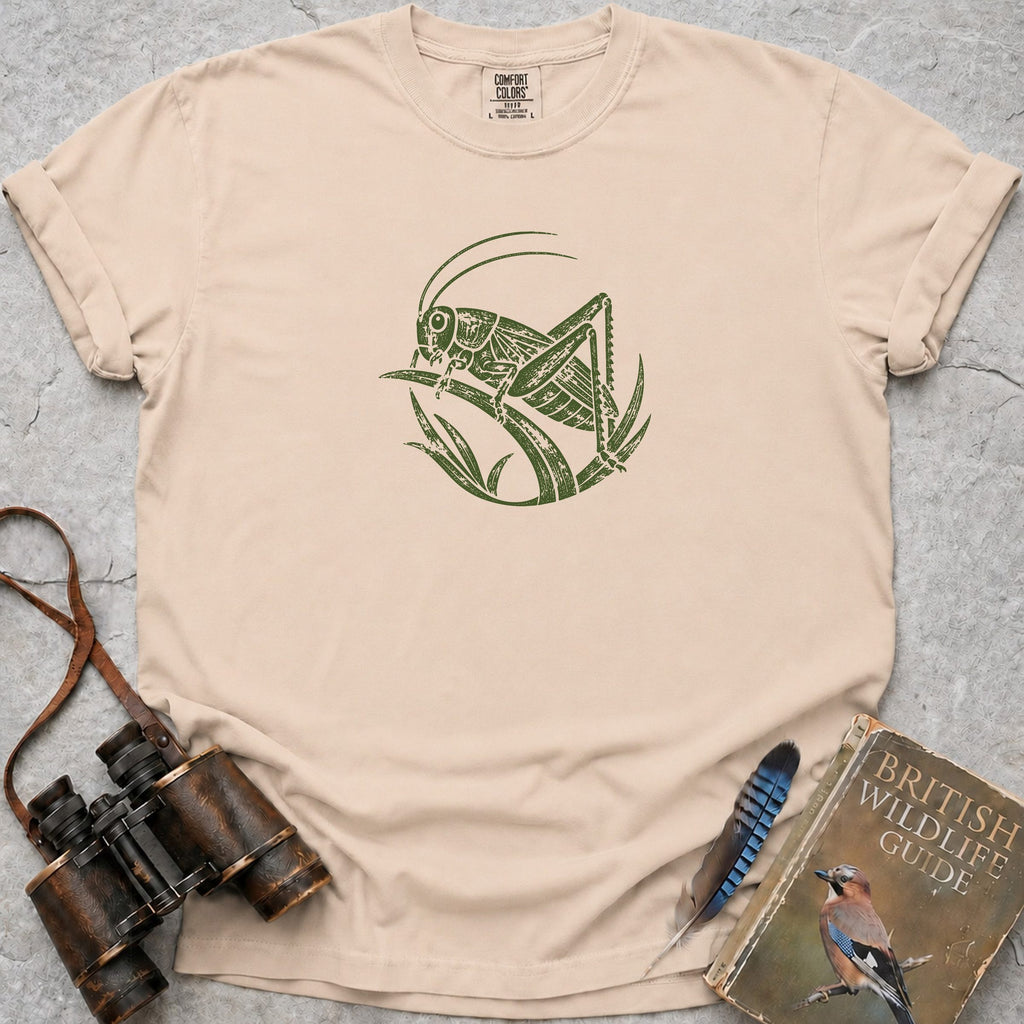 Rustic Grasshopper T-Shirt — ivory