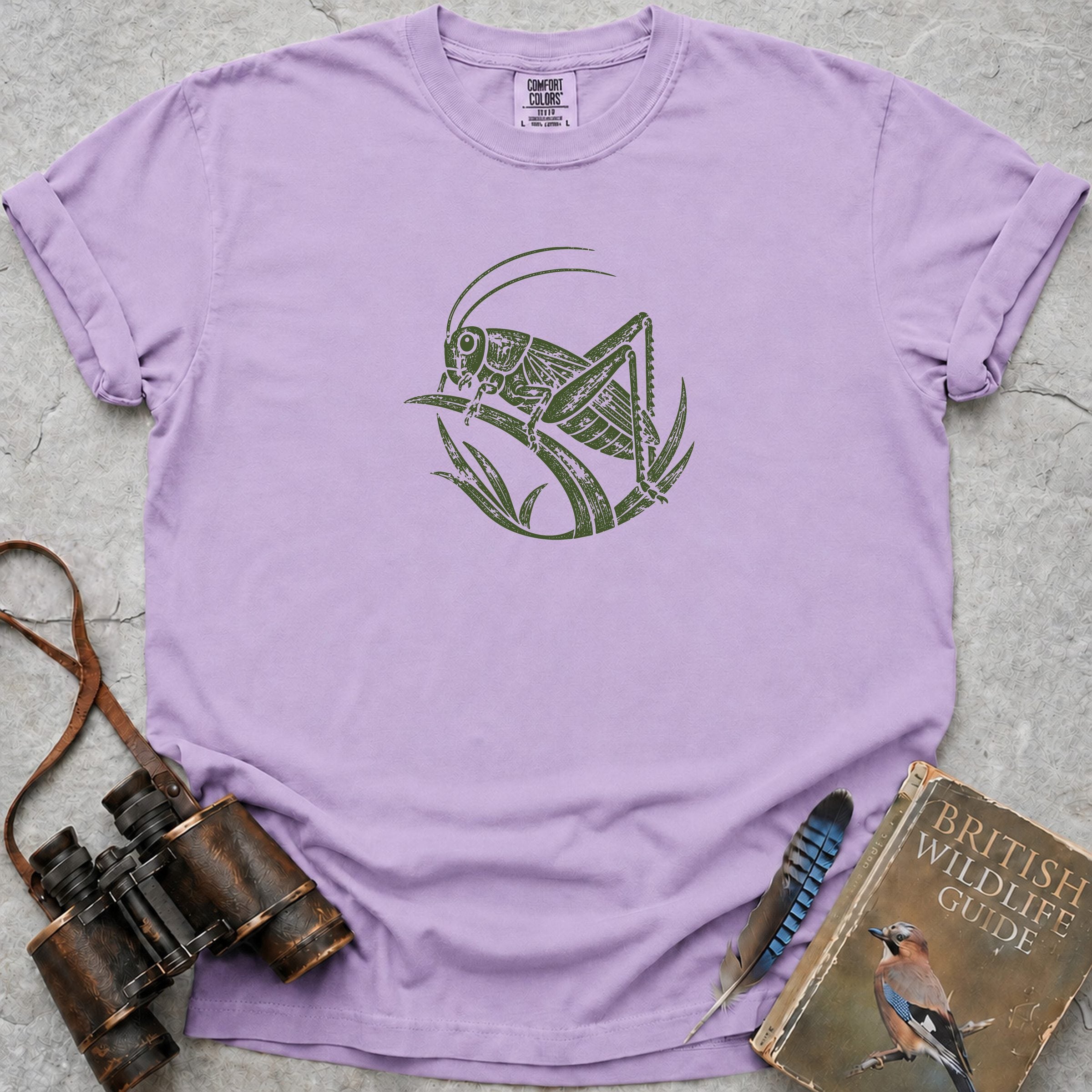 Rustic Grasshopper T-Shirt — orchid