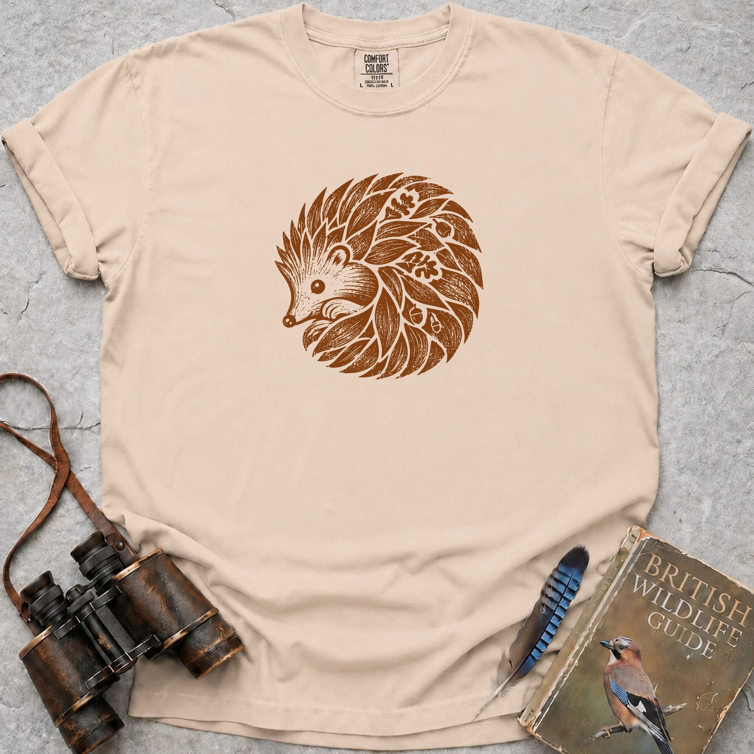 Rustic Hedgehog T-Shirt — ivory