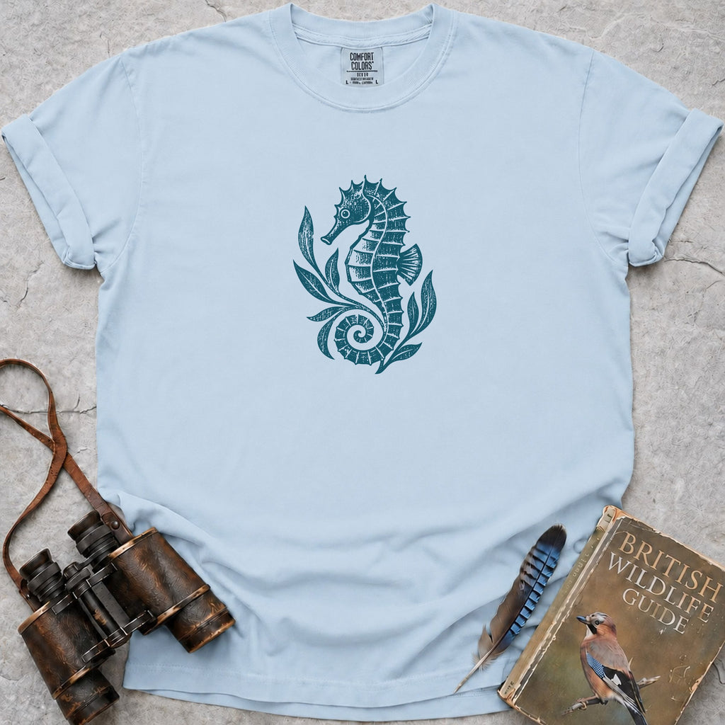 Rustic Seahorse T-Shirt — chambray