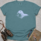 Salty Whiskered Seal T-Shirt — seafoam
