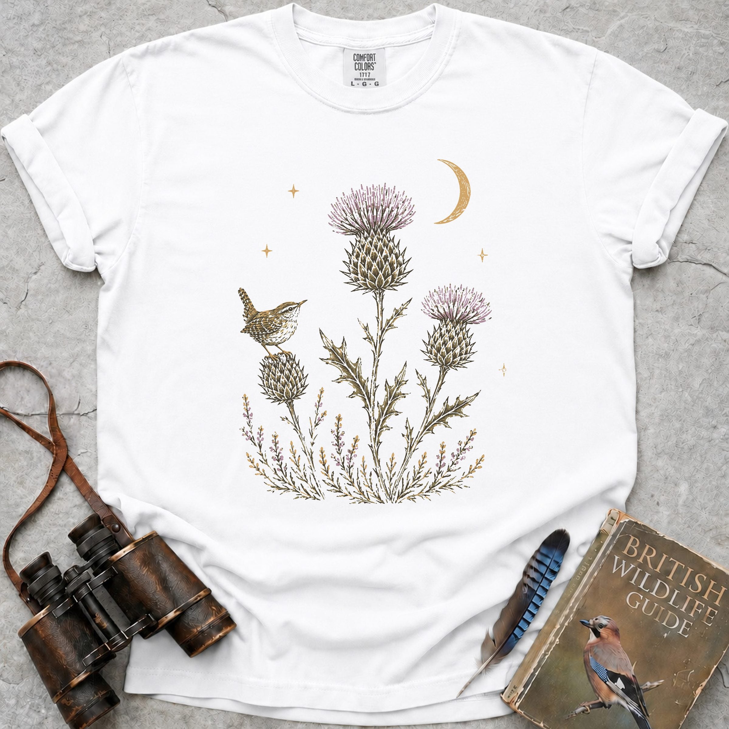 scotish-thistles-wren — white