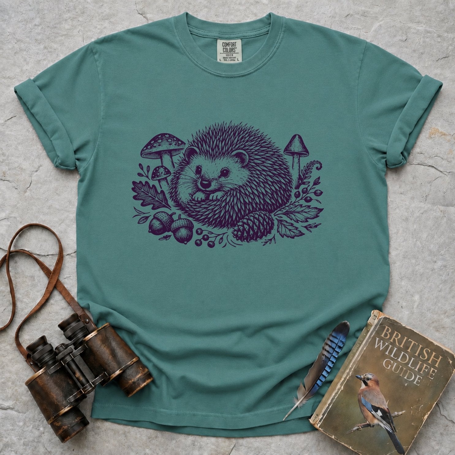 Vintage Woodland Hedgehog T-Shirt