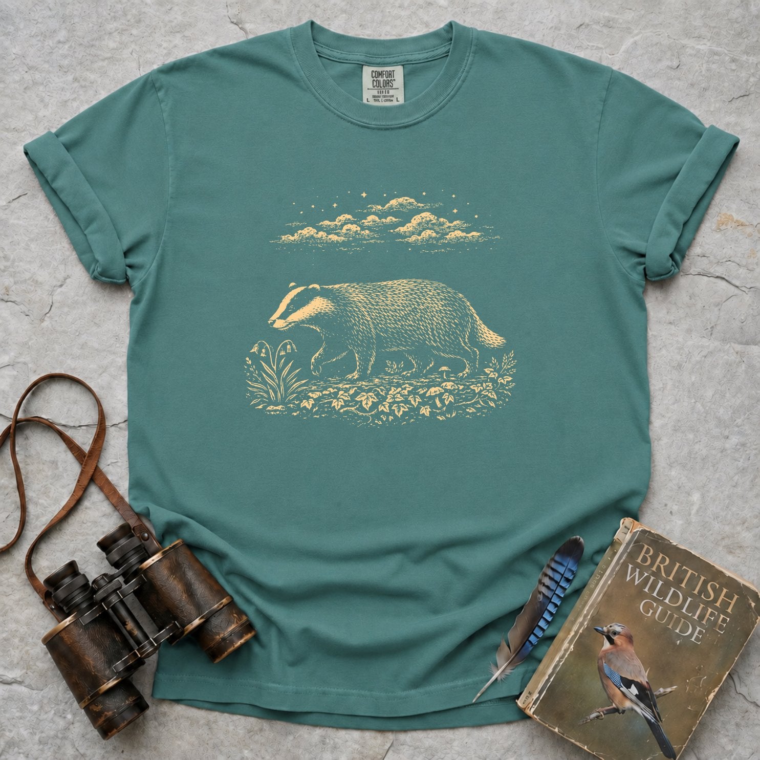 Moonlit Badger T-Shirt