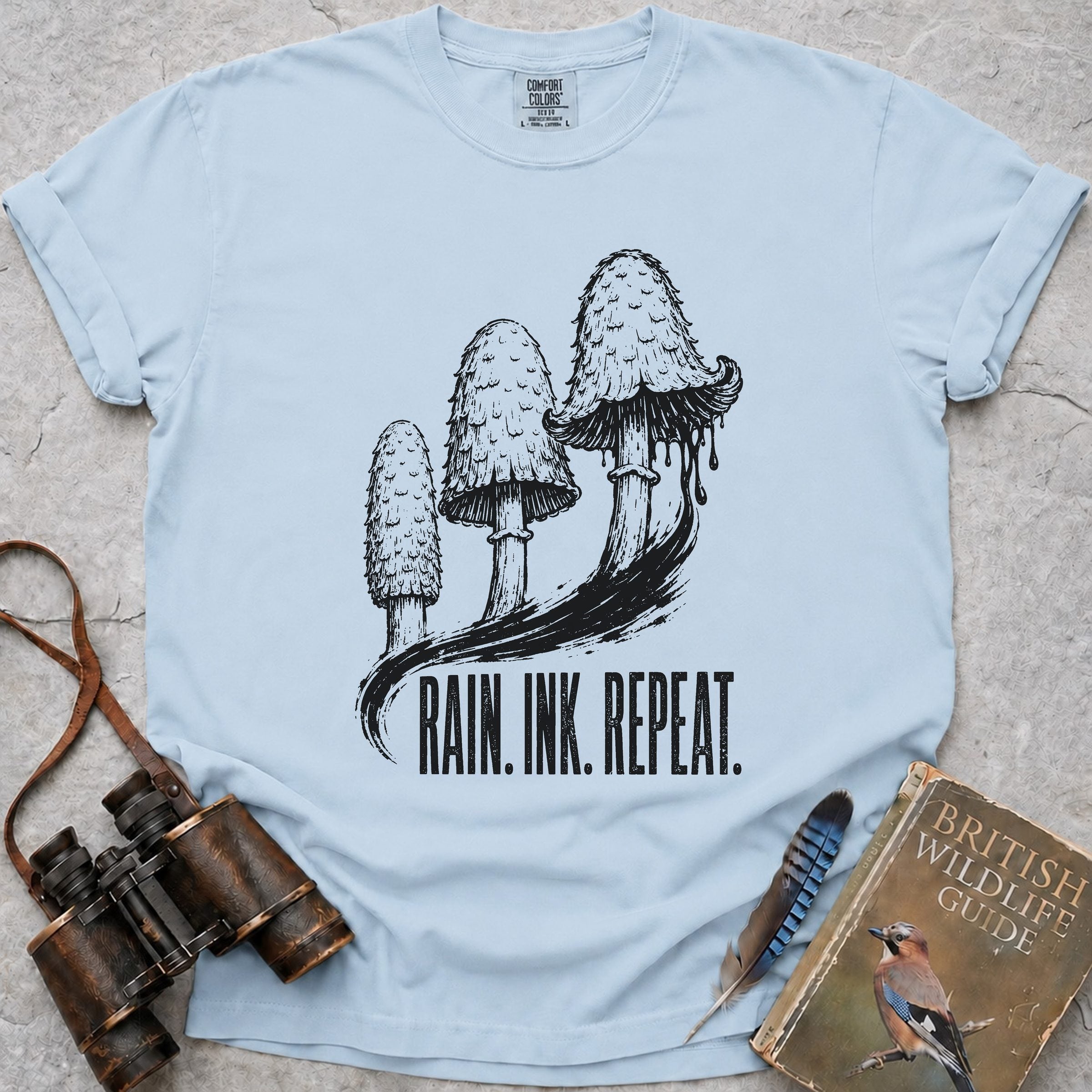 shaggy-ink-cap-rain-ink-repeat — chambray