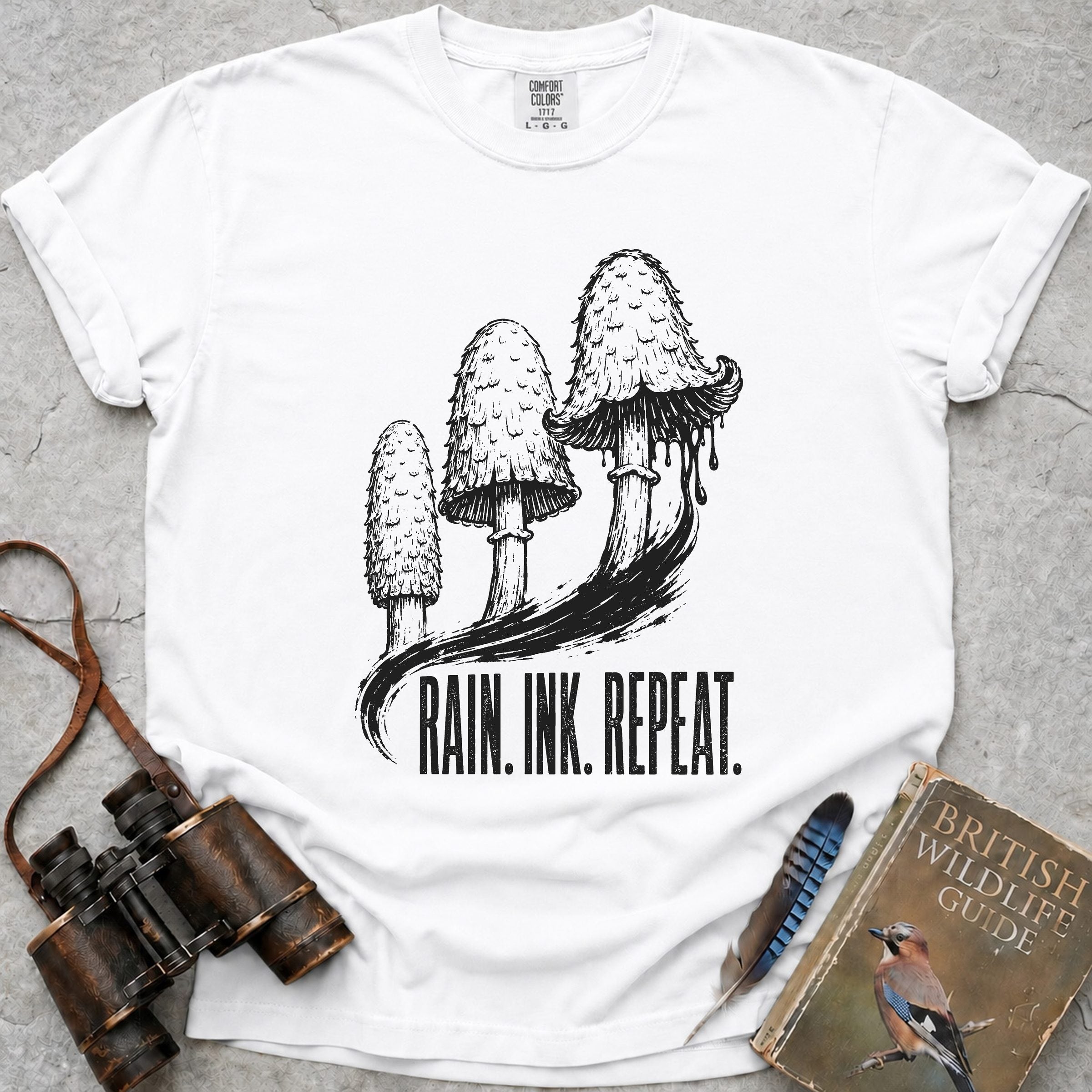 shaggy-ink-cap-rain-ink-repeat — white