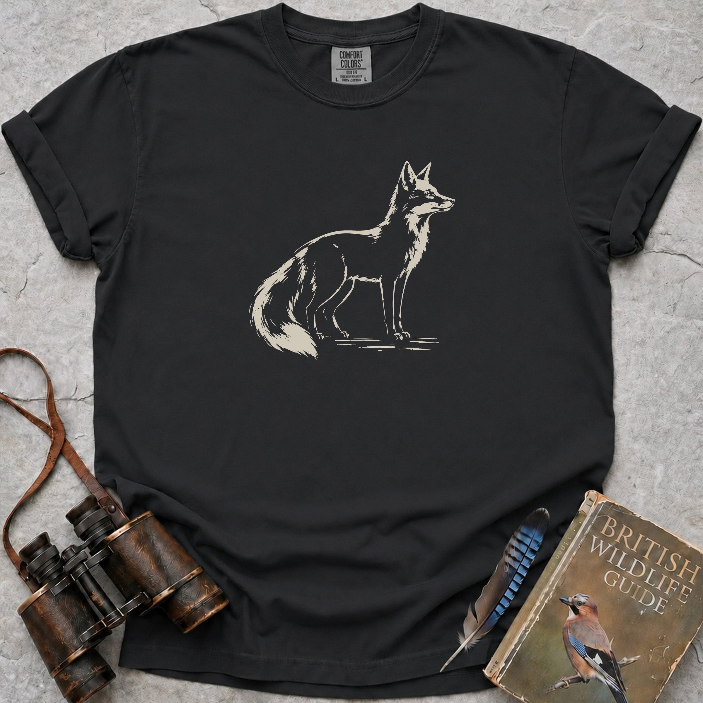 Silhouette Fox T-Shirt — black
