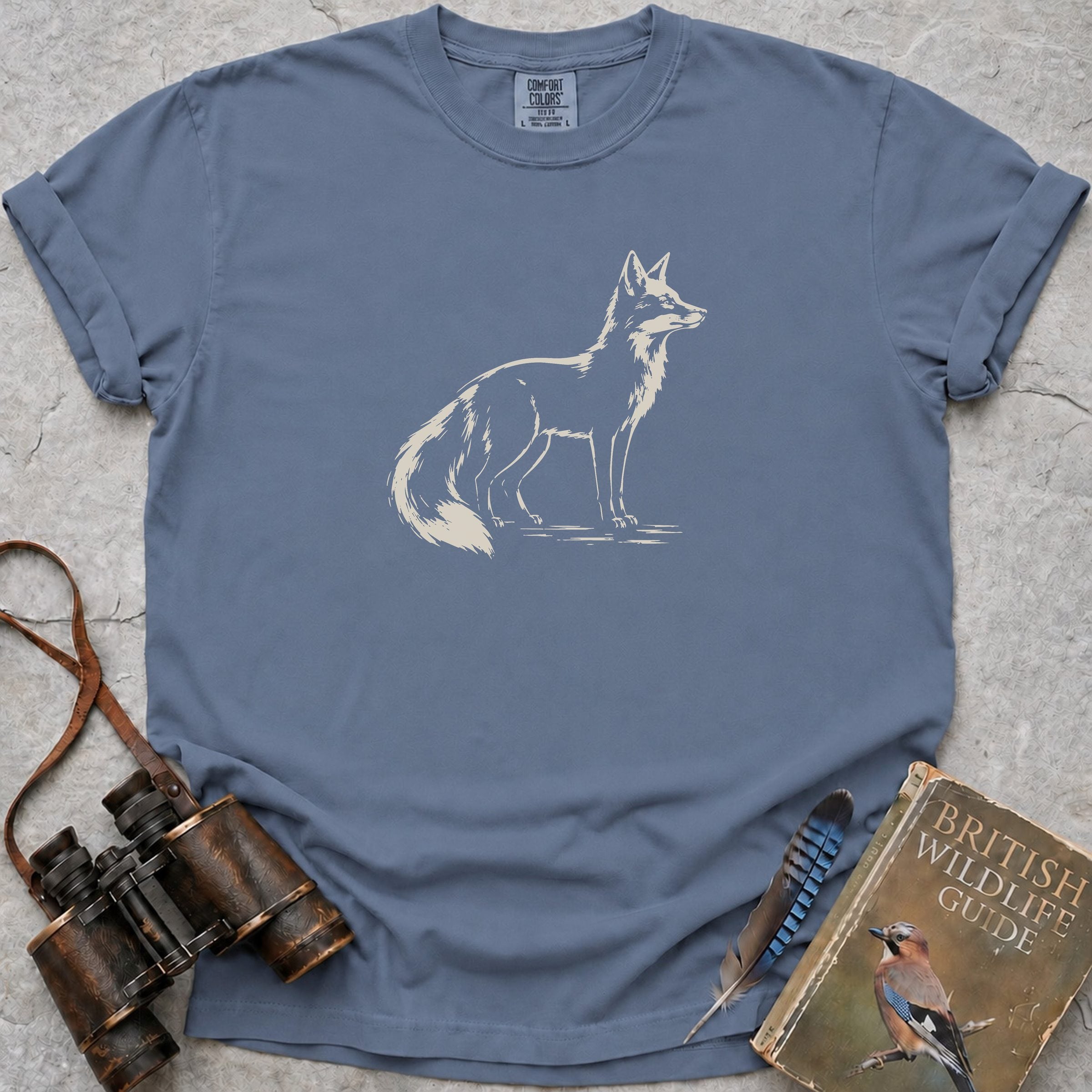 Silhouette Fox T-Shirt — blue jean