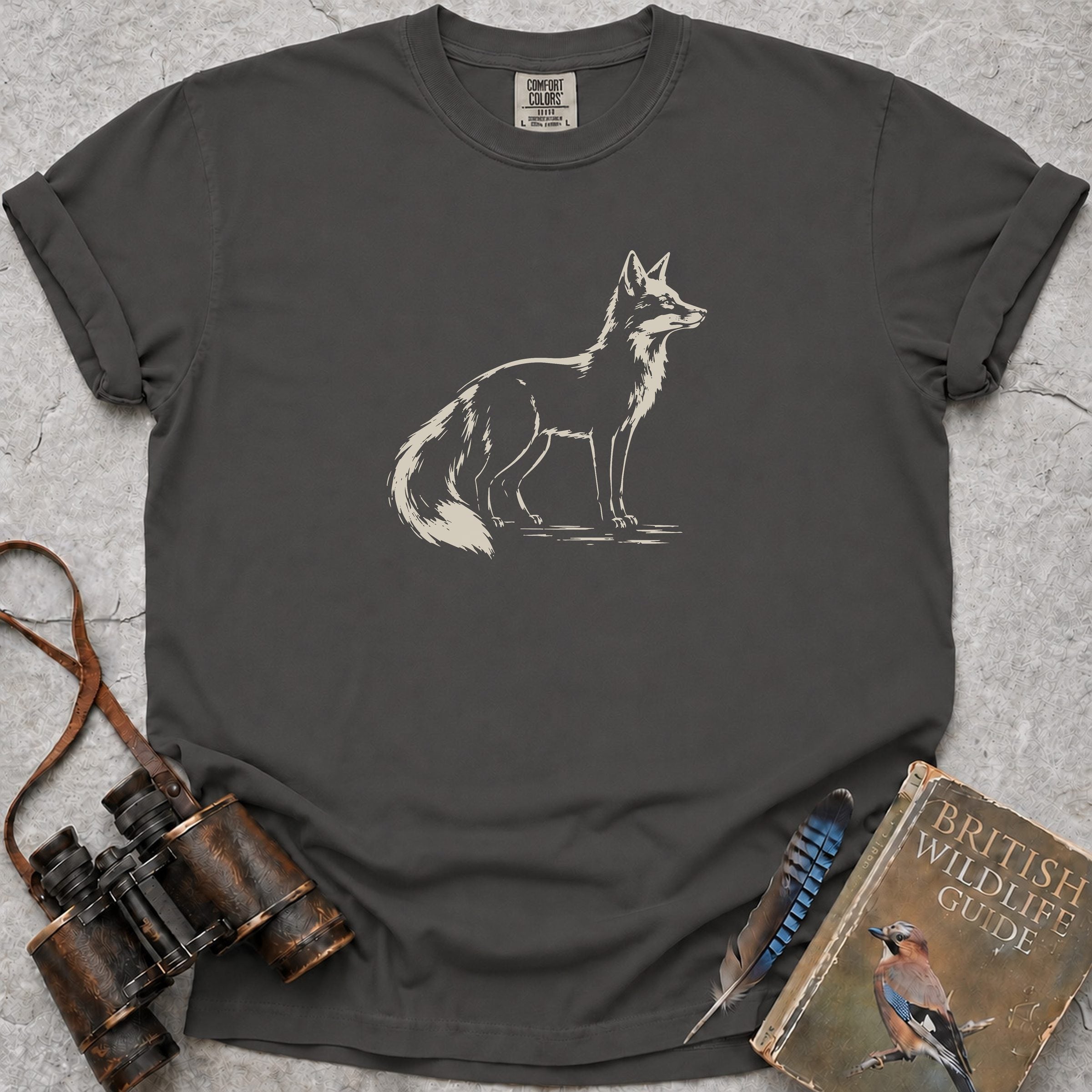 Silhouette Fox T-Shirt — pepper