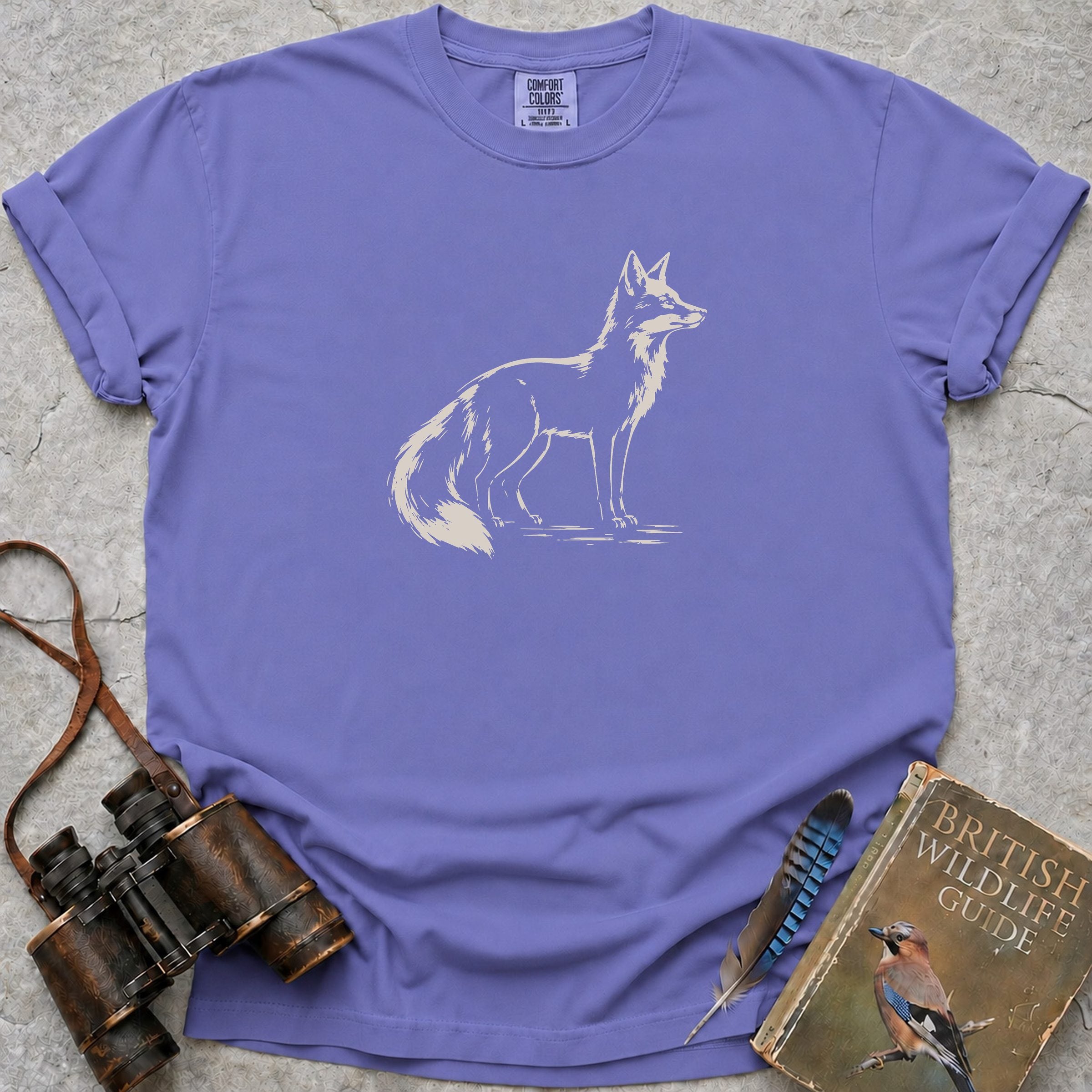 Silhouette Fox T-Shirt — violet