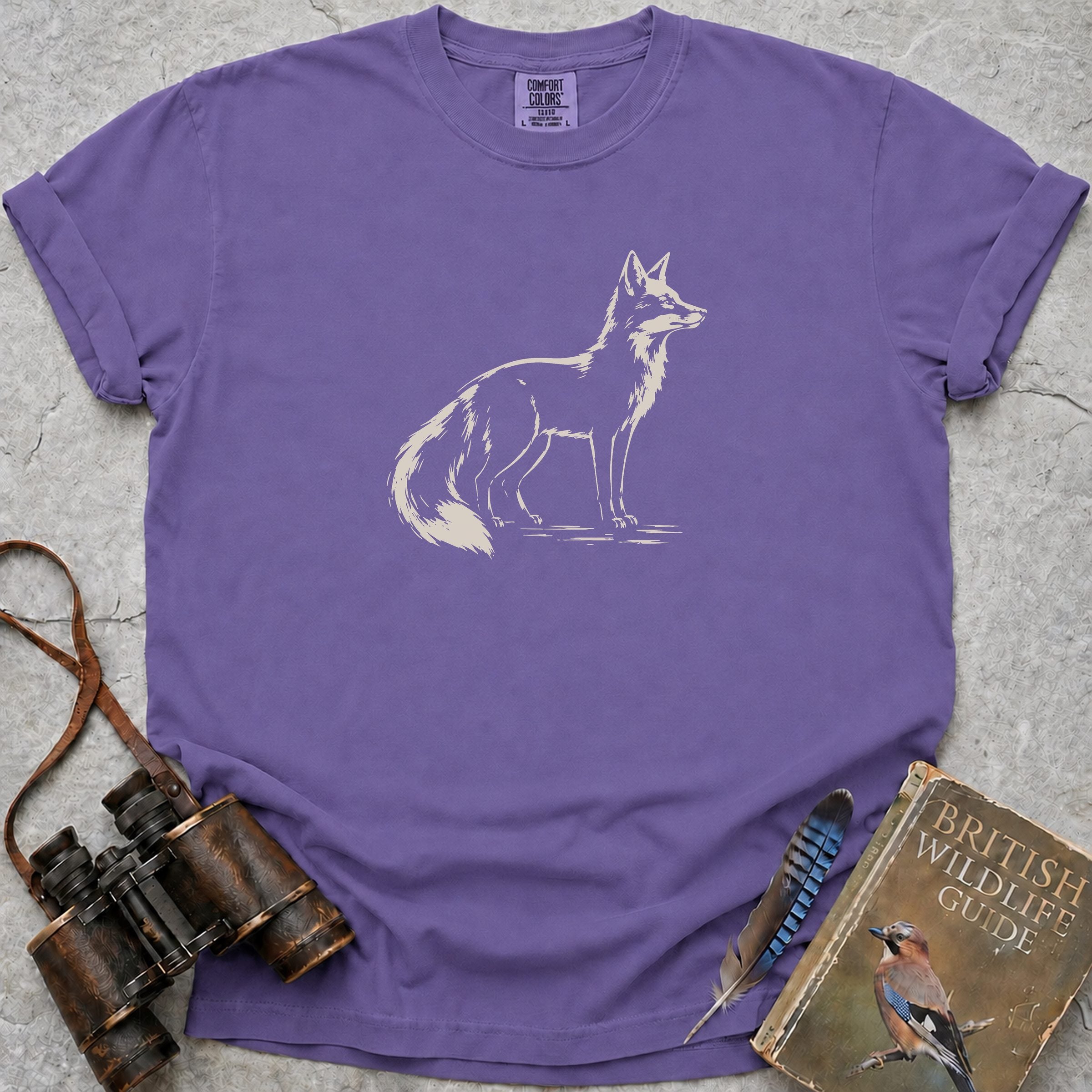 Silhouette Fox T-Shirt — violet