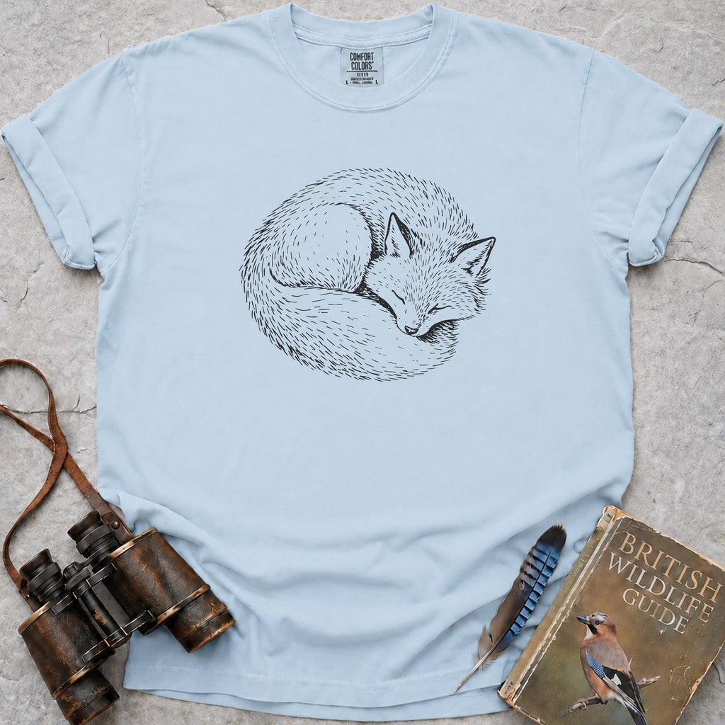 Sleeping Fox T-Shirt — chambray