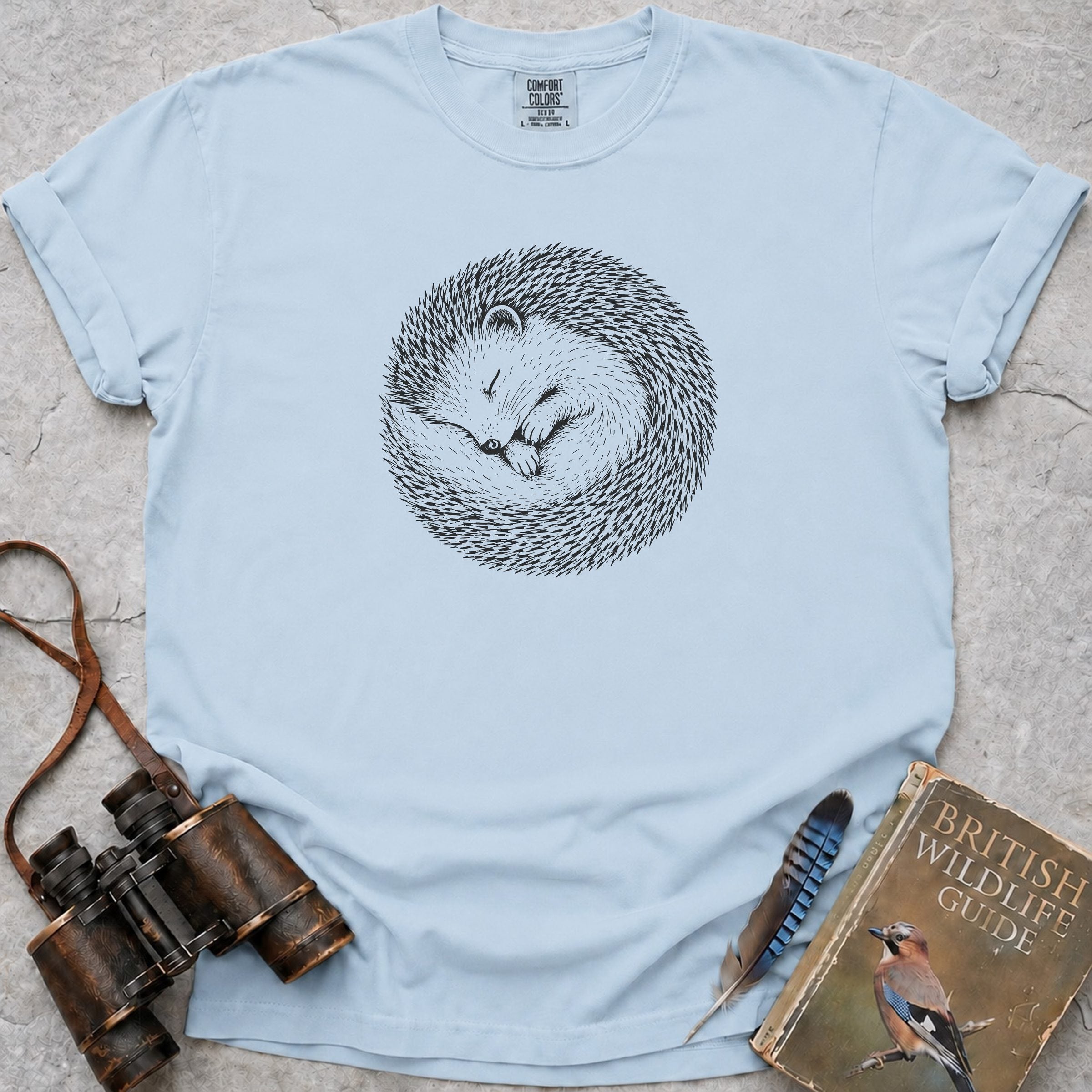 Sleeping Hoglet T-Shirt — chambray