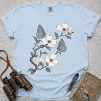 Small Blues Blossom T-Shirt — chambray