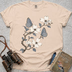 Small Blues Blossom T-Shirt — ivory