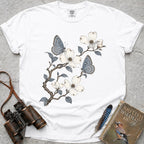 Small Blues Blossom T-Shirt — white