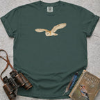Soaring Barn Owl T-Shirt — blue spruce