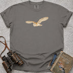 Soaring Barn Owl T-Shirt — grey