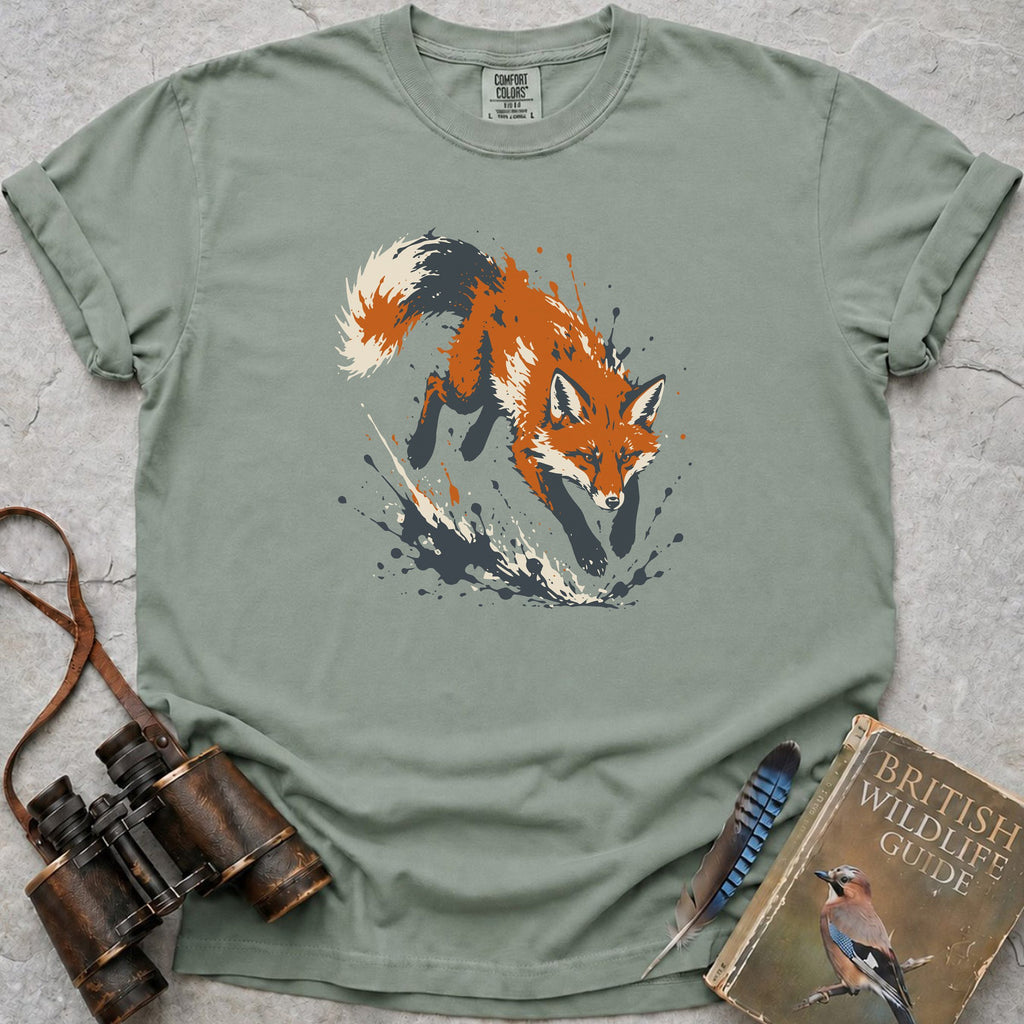 Splashing Fox T-Shirt — bay