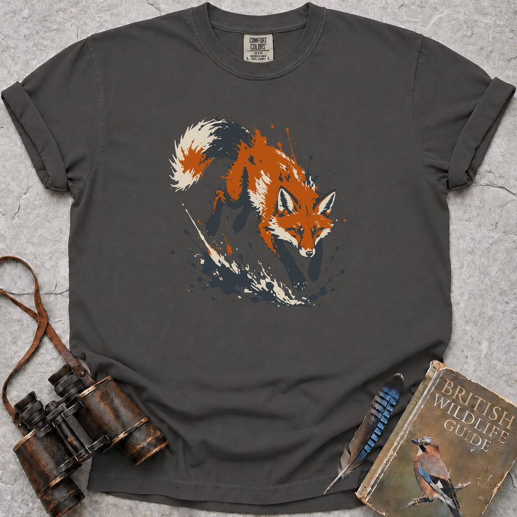 Splashing Fox T-Shirt — pepper