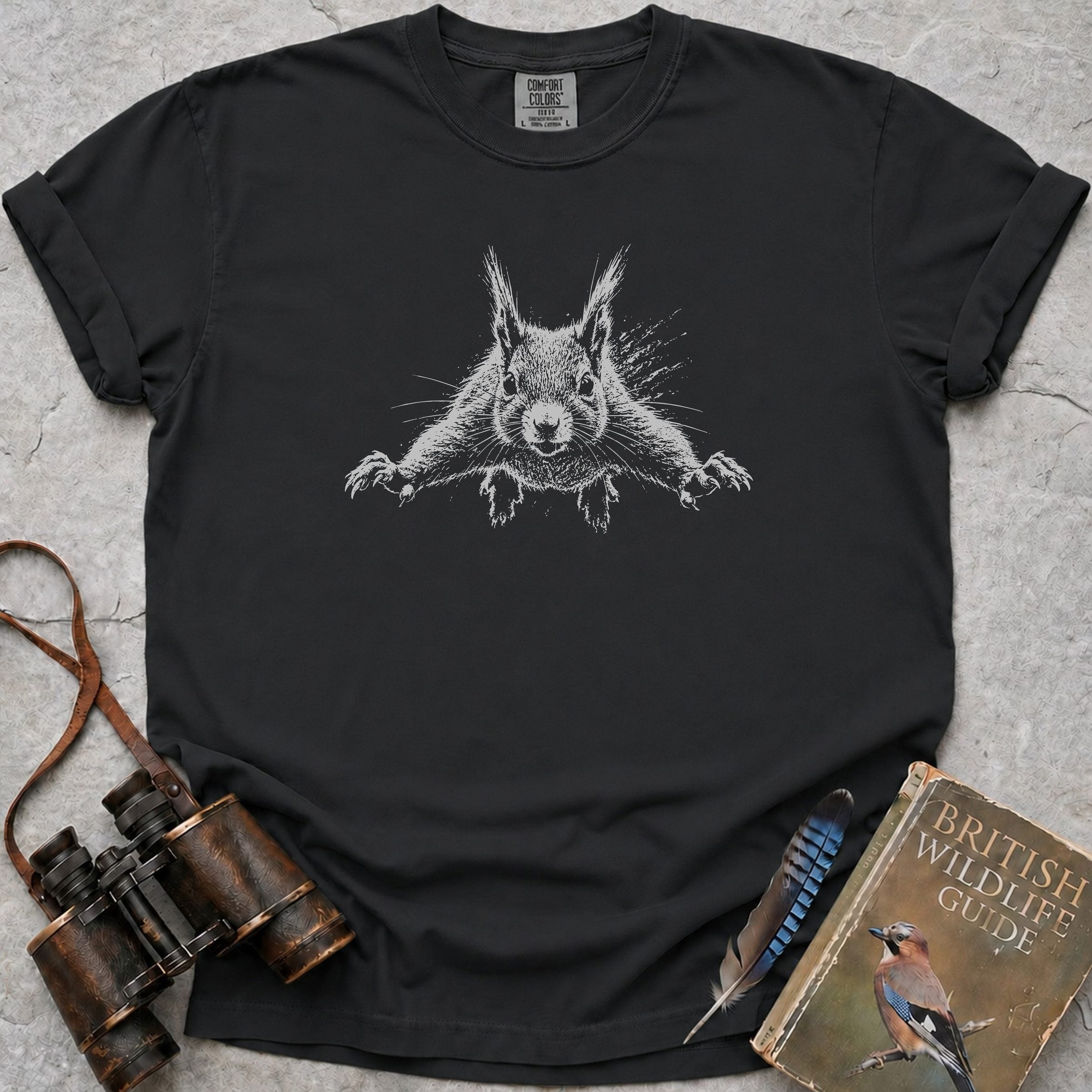 Squirrel Leap T-Shirt — black