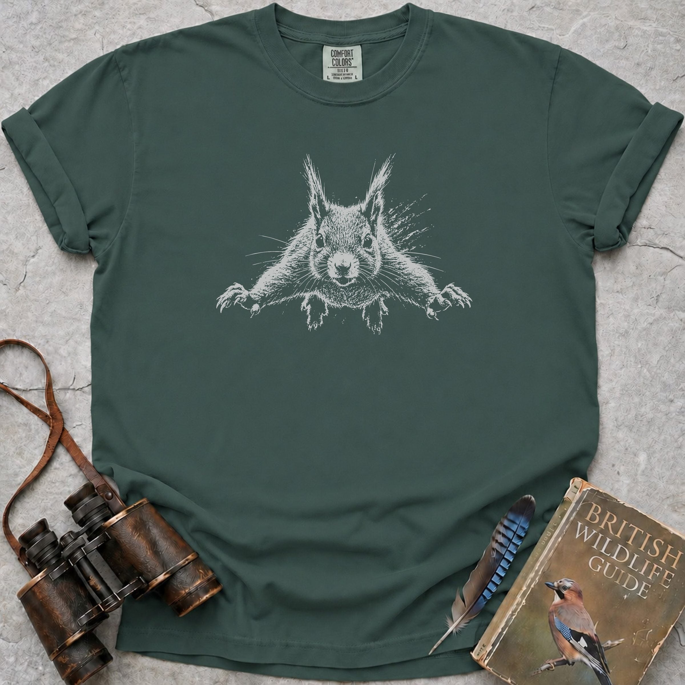 Squirrel Leap T-Shirt — blue spruce