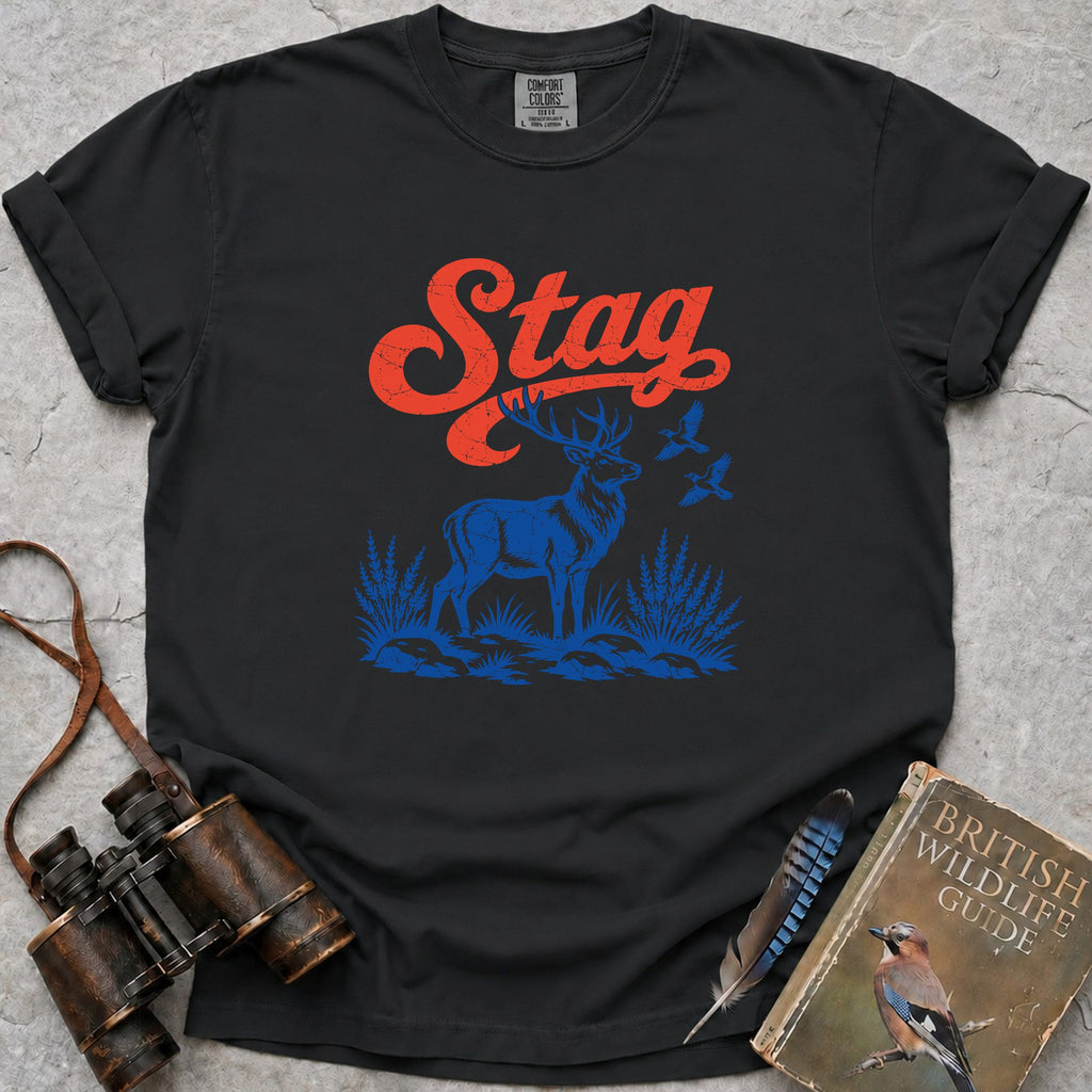 Stag T-Shirt — black