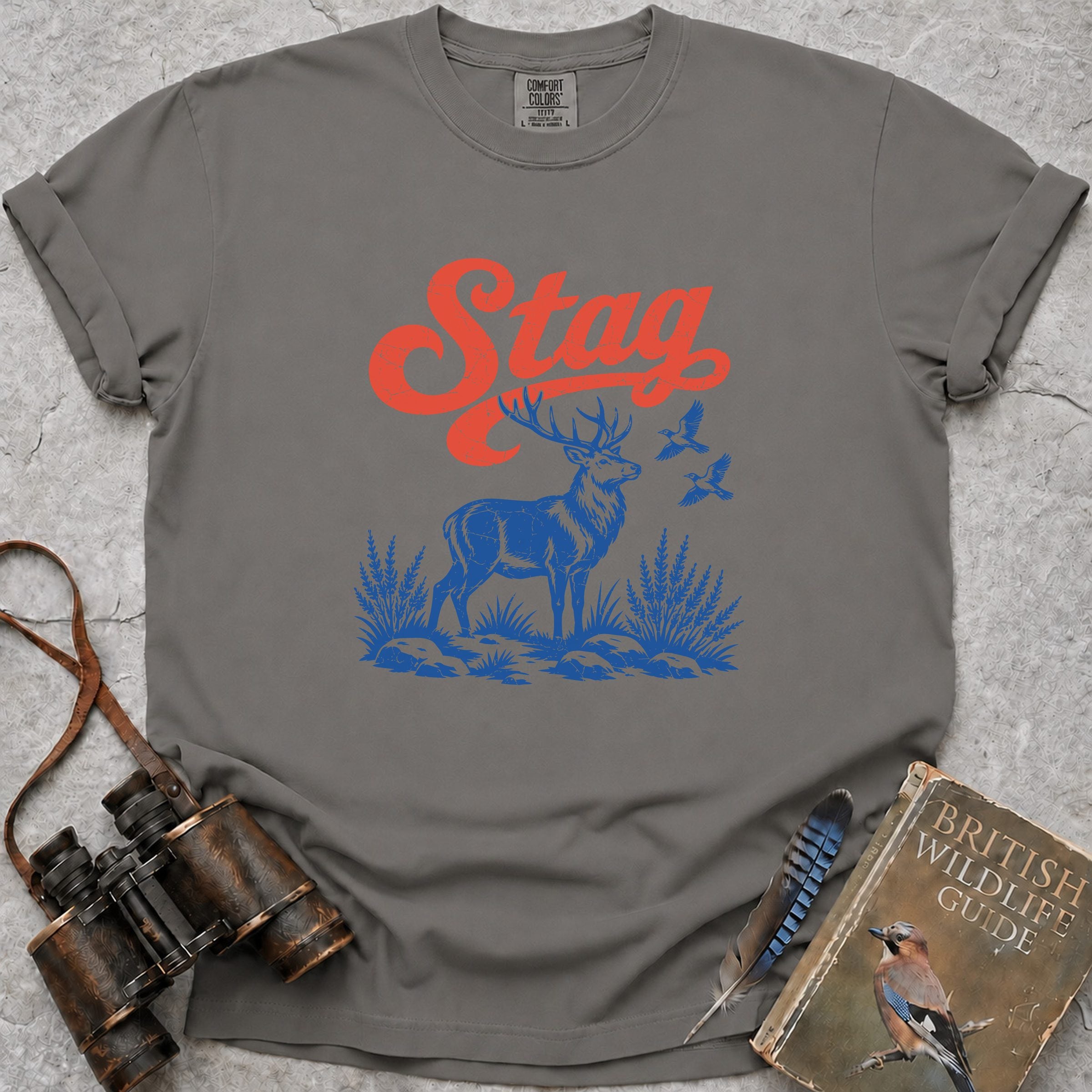 Stag T-Shirt — grey