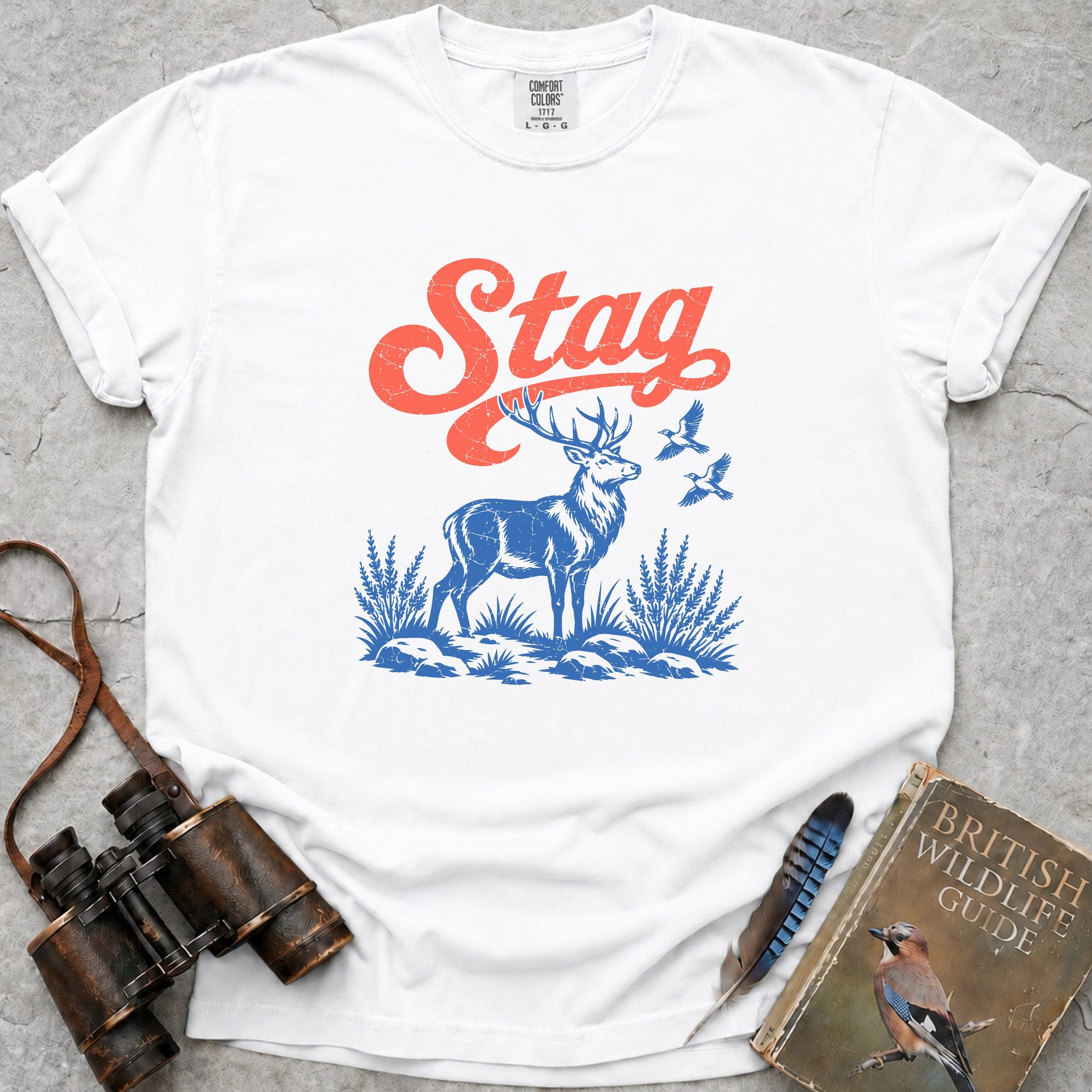 Stag T-Shirt — white