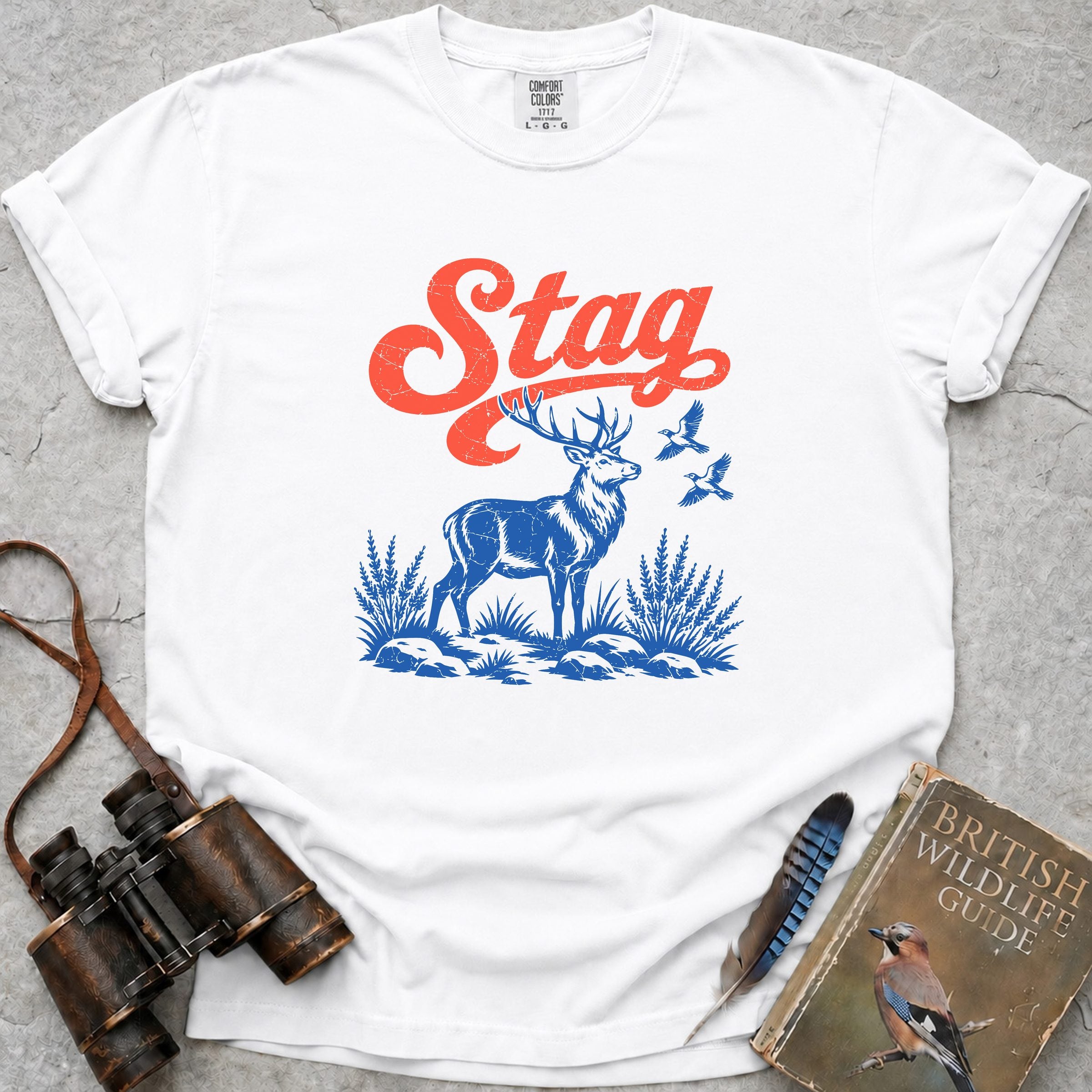 Stag T-Shirt — white